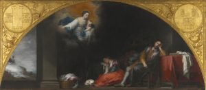 Fundación de Santa María Maggiore de Roma. El sueño del patricio Juan (2) Bartolomé Esteban Murillo: ‘Il sogno del patrizio Giovanni’ e ‘Il patrizio Giovanni e la moglie da papa Liberio’, tele del Prado sulla leggenda della nevicata dell’Esquilino.